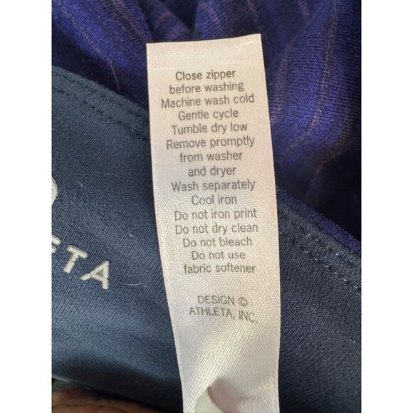 ATHLETA Small Relay Purple Sandstone Tight Leggings Crop Capri Active Stretch - Picture 4 of 11